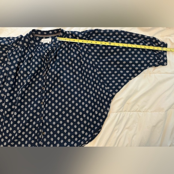 Anthropologie Dolman Sleeve Blouse Sz L - Picture 6 of 7